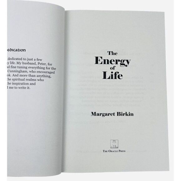 Vintage 2000 SIGNED The Energy of Life by Margaret Birkin Paperback Book Spirit - Picture 8 of 10